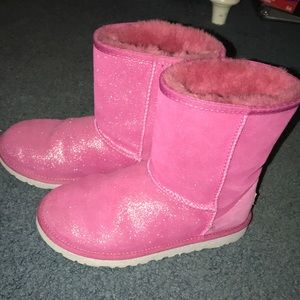 Sparkly Ugg boots Girls size 4